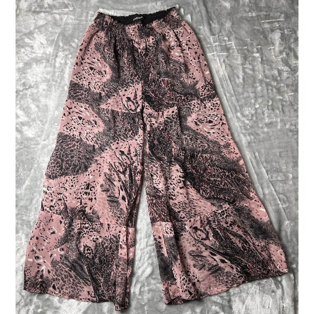 Ash & Sara Pants Women Size Medium Lightweight Colorful Lined Boho Vintage‎ 2000